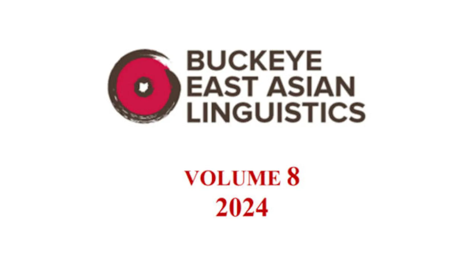 Buckeye East Asian Linguistics Volume 8 book cover.